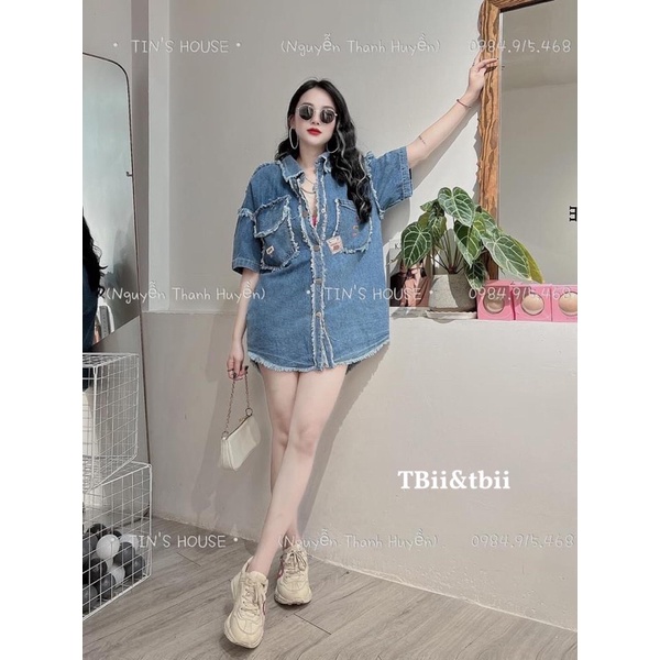 Áo bò rách viền