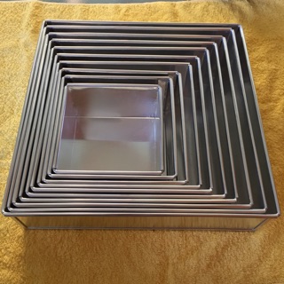 Khuôn Vuông Đế Liền Size 20cm