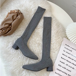 HÀNG SẴN_Boots Len Thon Chân 5cm Korea Style