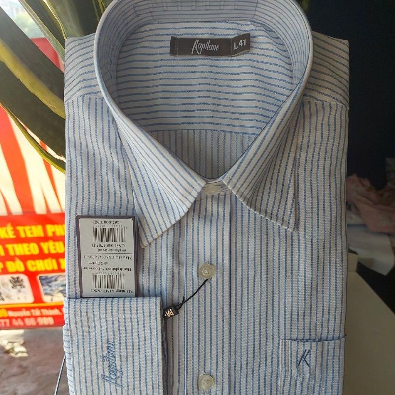 Xả áo khatoco dài tay size L41 giá treo 262k còn 150k