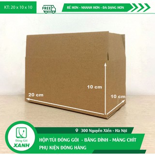 [TIẾT KIỆM] Sỉ 100 hộp Carton COD size 20x10x10