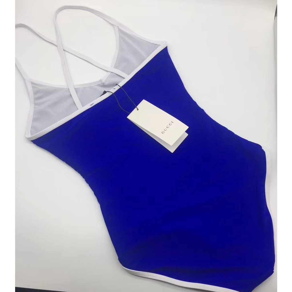 Bộ Đồ Bơi Liền Thân Màu Xanh Dương Gucci Sang Trọng Gợi Cảm Cho Nữ