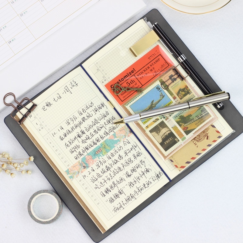 Sổ Tay Khổ A6 Thiết Kế Cổ Điển Sáng Tạo