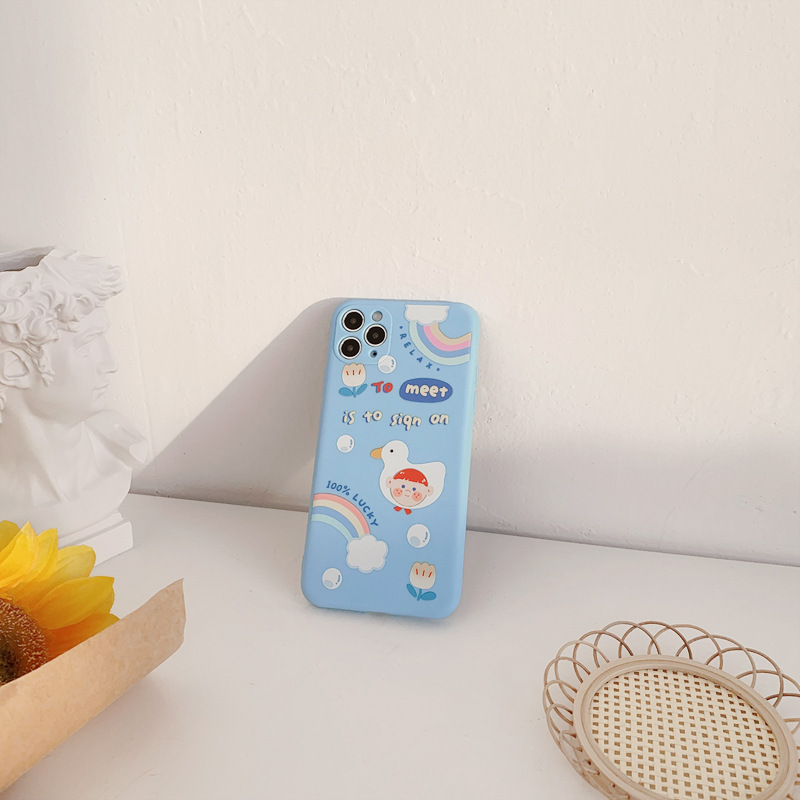 Ốp điện thoại mềm chống sốc họa tiết dễ thương cho IPhone 11 Pro Max 11 Pro 10 X 6s 7 8 Plus Xr Xs Max SE2 2020 | BigBuy360 - bigbuy360.vn