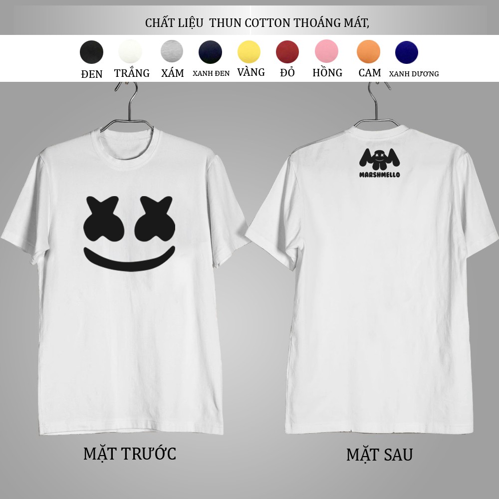 ÁO THUN NAM Marshmelloo TAY NGẮN CỔ TRÒN FORM RỘNG