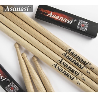 Dùi Trống Asanasi 5A Gỗ Hickory 16inch Dùi Trống Jazz Cao Cấp Cho Trống Acoustic Điện Tử Pad Tập