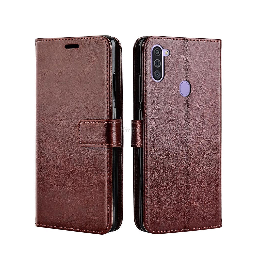 Bao da điện thoại nắp lật dạng ví cho Samsung Galaxy M11 /Samsung M11 A11 Samsung A11