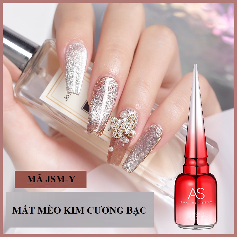 Sơn móng tay gel AS mắt mèo kim cương VUA SƠN AS mã JSM 15ml