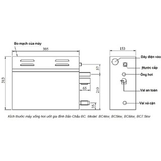 Máy xông hơi ướt 5kw