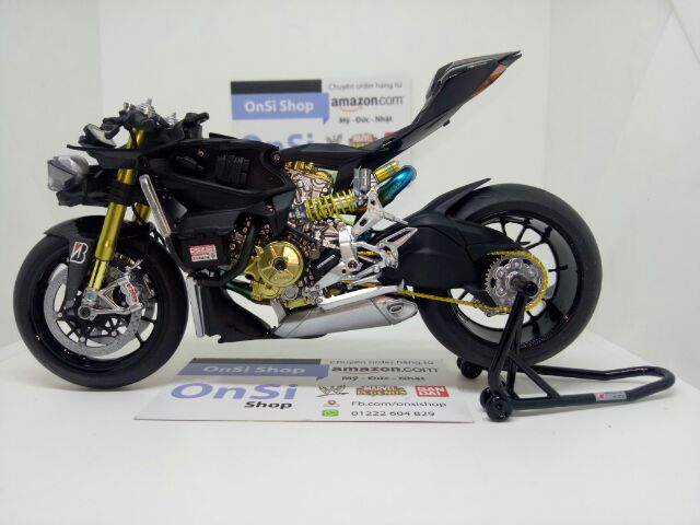 DUCATI 1199 PANIGALE S RED BULL 1/12 MÔ HÌNH XE MOTO KIT TAMIYA