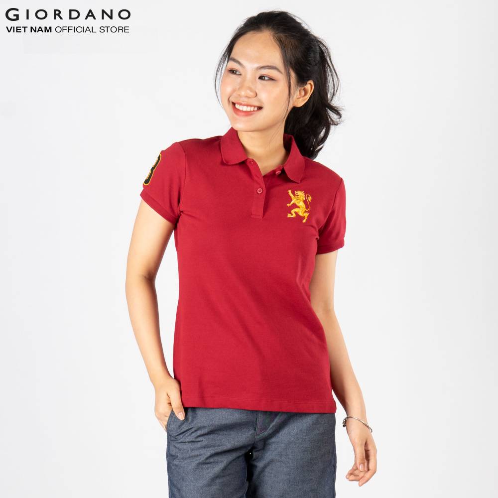 Áo Thun Polo Nữ Giordano Màu đỏ 05318202