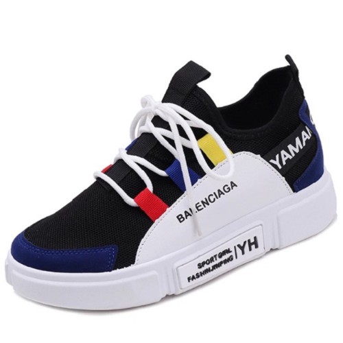 Giày ulzzang cặp đôi giày thể thao sneaker nữ và nam nhiều màu kết hợp HAPU (xanh cổ vàng, trắng xám, xám nam)