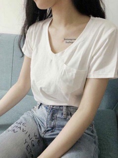 [RẺ VÔ ĐỊCH] Combo 2 áo thun cổ tim Pull&Bear