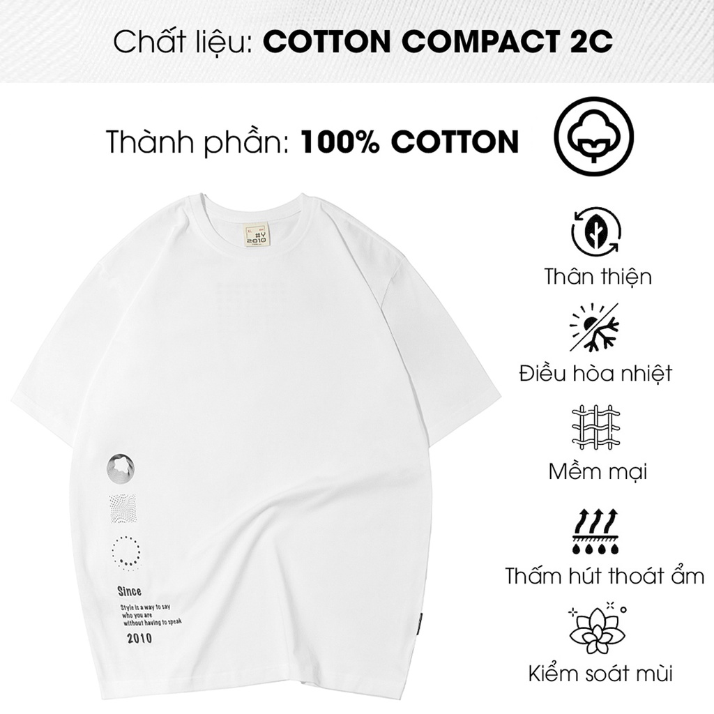 Áo Thun Nam Tay Ngắn Cổ Tròn Thương Hiệu Y2010 Ver64 20987|YaMe|