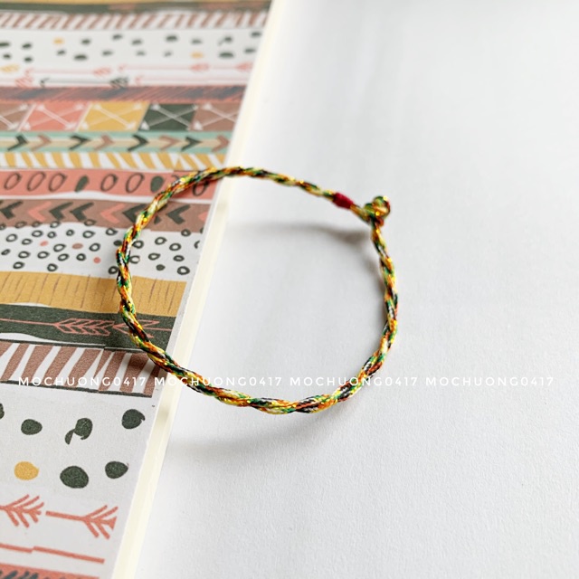 [GIÁ BUÔN] Vòng tay handmade Chỉ Ngũ Sắc may mắn, bình an - PH583