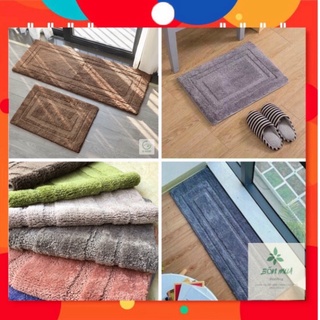 Thảm chân, thảm lau chân, thảm decor sợi bông cotton 100% siêu mềm mại-3 kích thước 40x60/50x80/40x120cm