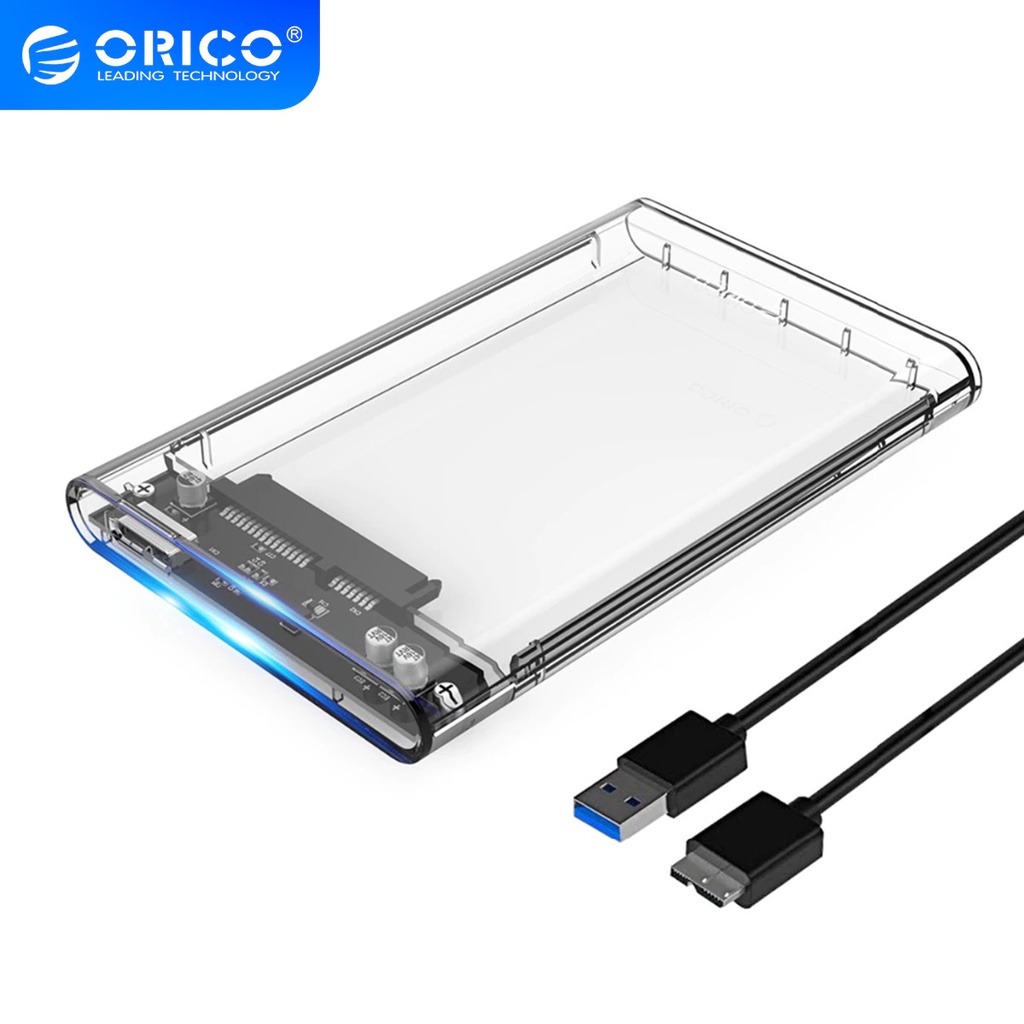 Hộp ổ cứng Hdd Box ORICO 2139U3 2.5in - Dùng cho HDD, SSD - SP Chính hãng bảo hành 12 tháng!