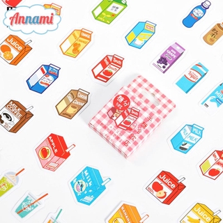 Set 45 Miếng Dán Trang Trí Hình Ly Nước Trái Cây Xinh Xắn