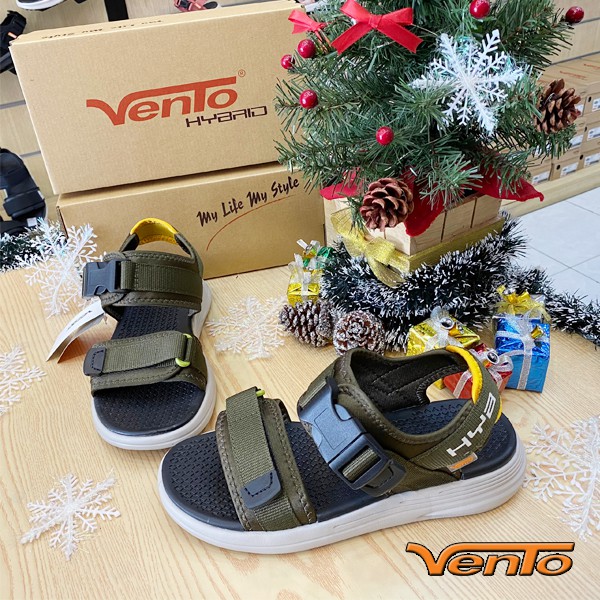 [Mã BMLTA50 giảm 50K đơn 150K] Sandal Vento Nam Nữ SD-NB38 Màu Kaki Vàng