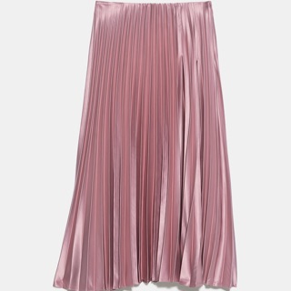 Chân váy Zara màu Hồng ( Pleated Skirt )