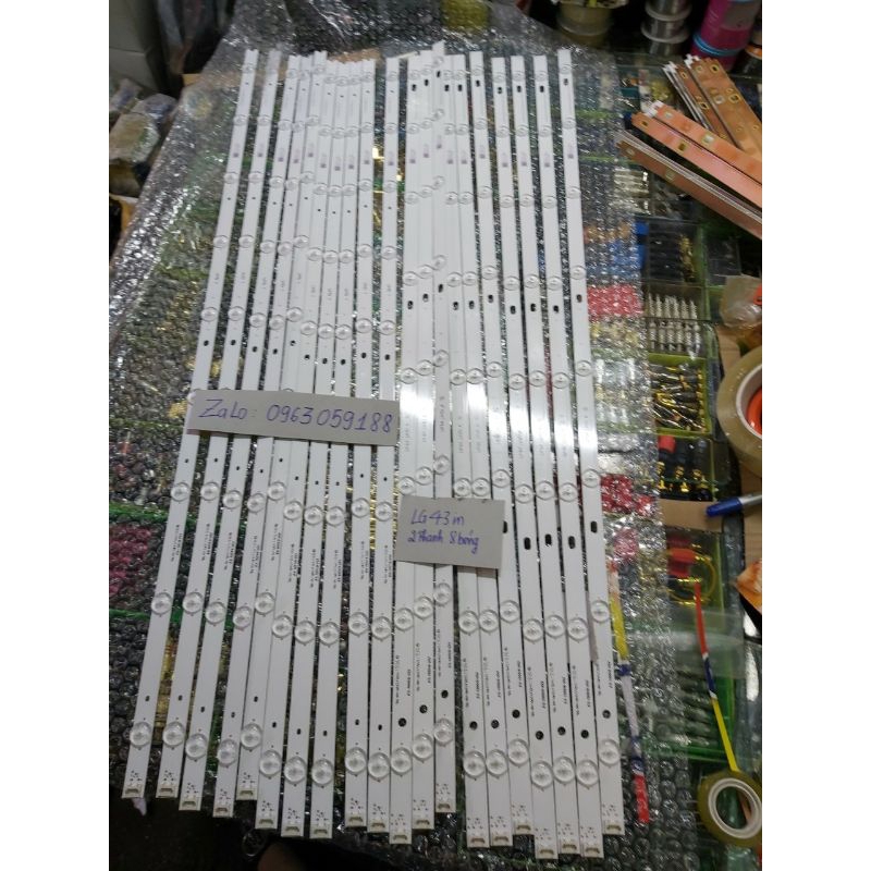 Thanh led tivi LG 43 - 1Máy 3 thanh 8 bóng