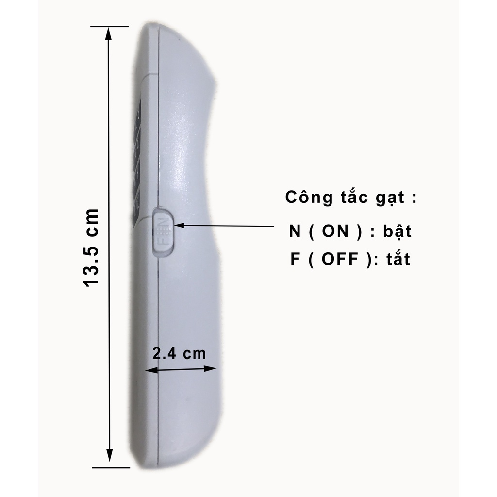 Điều khiển từ xa sóng radio 12 nút RM12