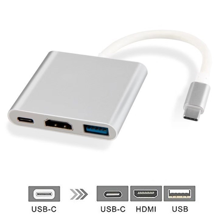 Cáp Chuyển Đổi Type-C Sang Usb 3.0 Hdmi Adapter Cao Cấp
