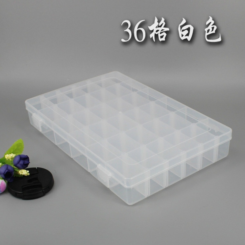 Hộp Nhựa Trong Suốt 36 Ngăn Đựng Đồ Trang Sức Đa Năng Tiện Dụng