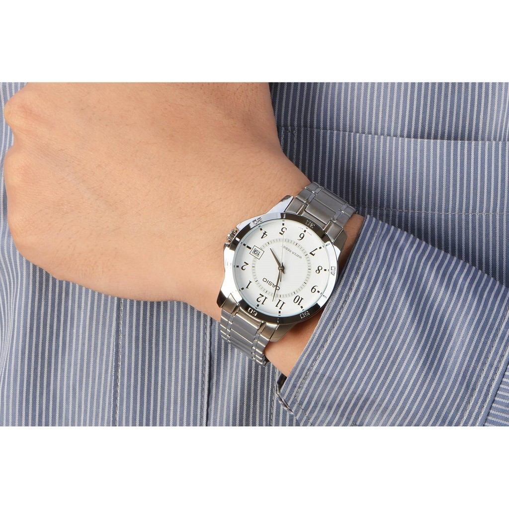 Đồng hồ nam CASIO chính hãng MTP-V004, dây kim loại | BigBuy360 - bigbuy360.vn