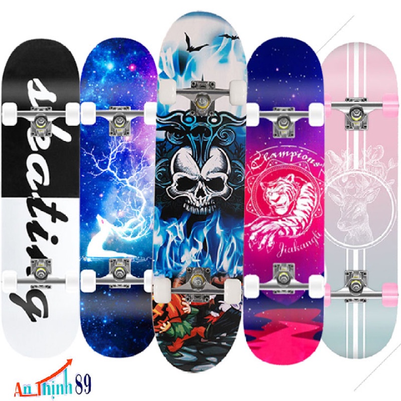 Ván Trượt thể thao 70cm, Skateboard Chính Hãng GUROSS Gỗ Ép Cao Cấp 9 Lớp Hoàn Thiện