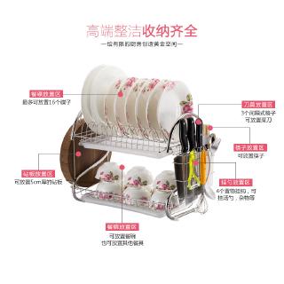 Kệ 3 Tầng Để Chén Dĩa Đa Năng