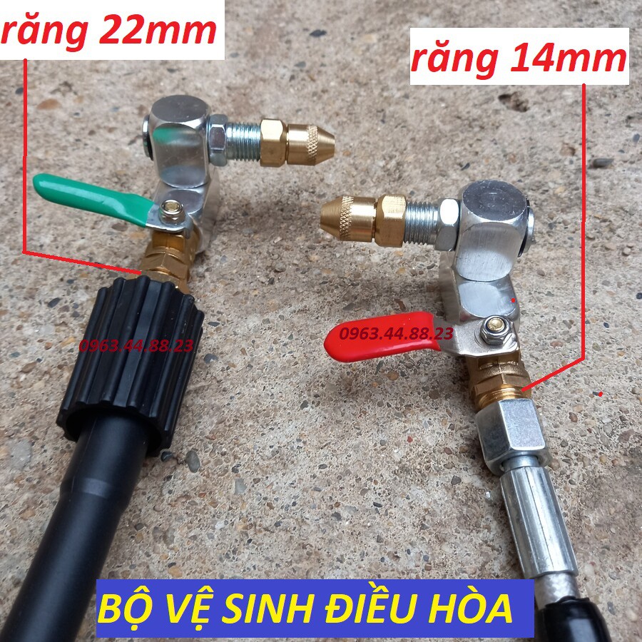 Đầu béc phun xịt rửa máy lạnh, điều hòa Ren 14mm