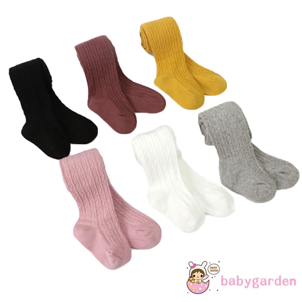 ღ♛ღBaby Girls Cotton Even Foot Leggings Candy Color Pantyhose