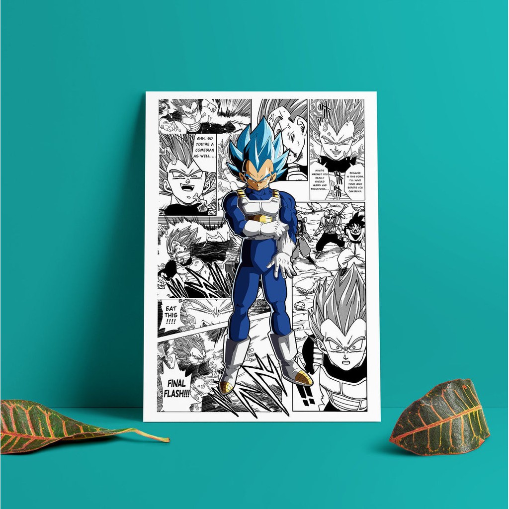 Poster Dragon Ball Cao Cấp - Poster Bảy Viên Ngọc Rồng - Có Sẵn Keo Dán - Bền Màu - Có Cán Bảo Vệ Chống Xước