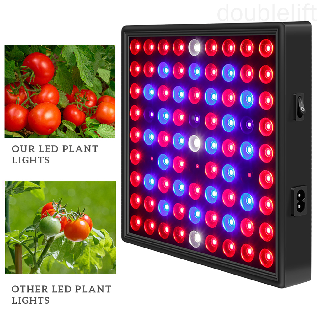 LED Grow Light Full Spectrum Panel Growing Lamp for Indoor Flower Plant Vegetable US Plug doublelift store