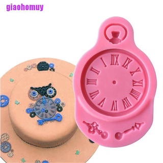 Khuôn Silicone Tạo Hình Đồng Hồ 3d Trang Trí Bánh