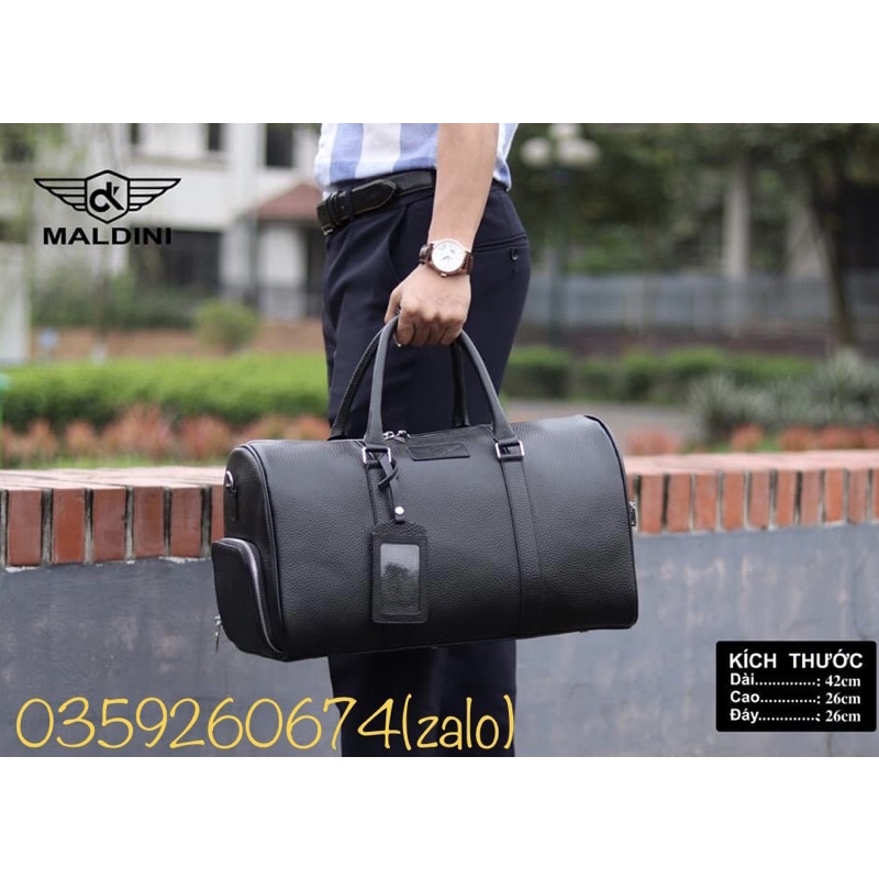 Túi Đựng Đồ Golf Da Bò Thật- Chuẩn Chính Hãng Maldini