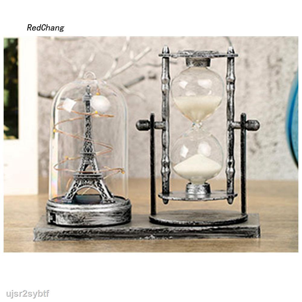 Giá Rẻ Set đồng hồ cát và đèn để bàn hình tháp phong cách cổ điển trang trí bàn làm việc
