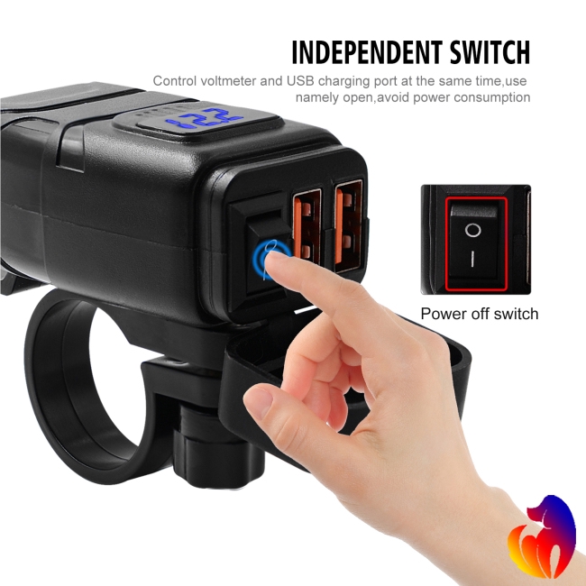 Blackhole Củ Sạc Nhanh Qc 3.0 12v Cho Xe Máy
