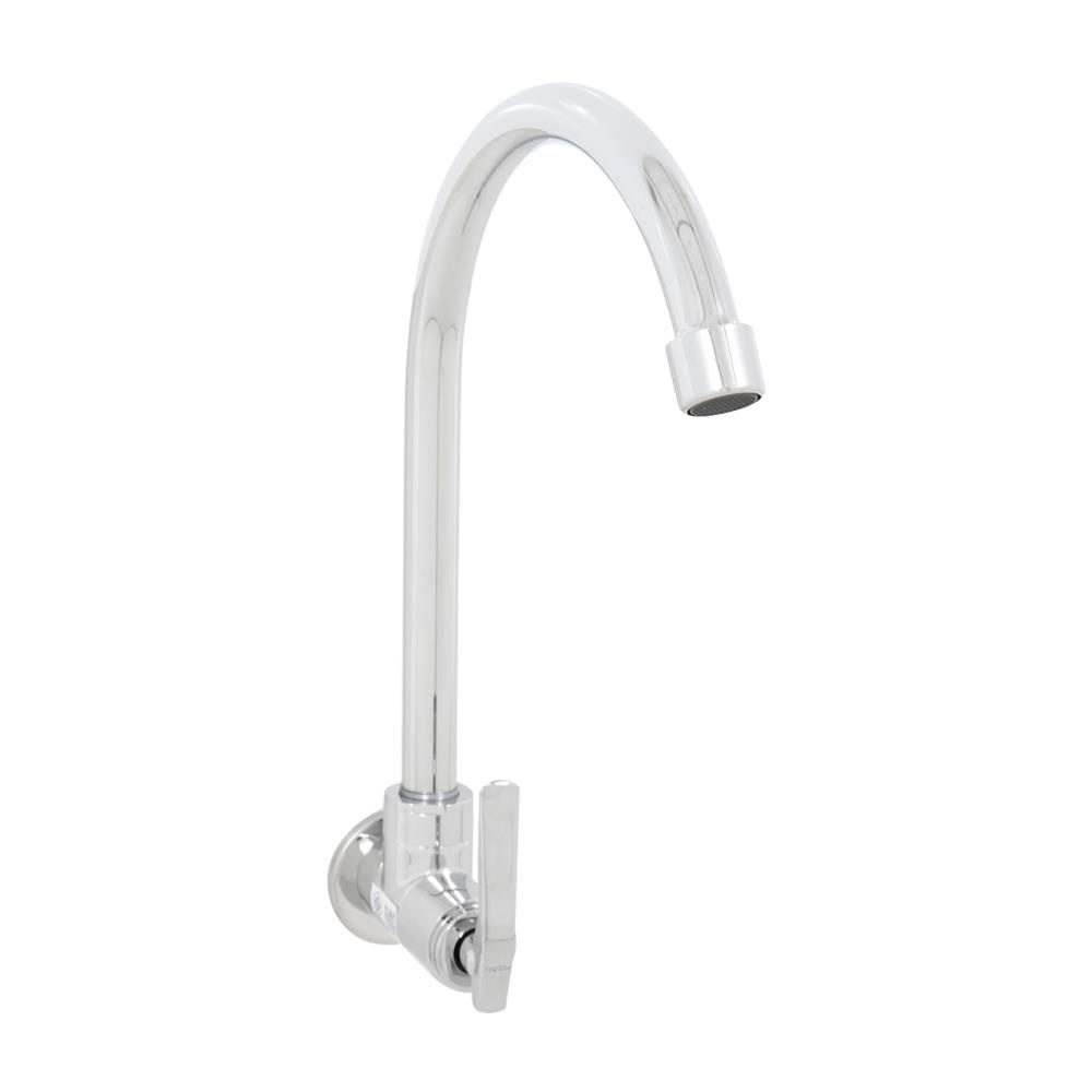HomeBase MOYA Vòi rửa chén PN-81C11 bằng crom 6x22x35 màu bạc