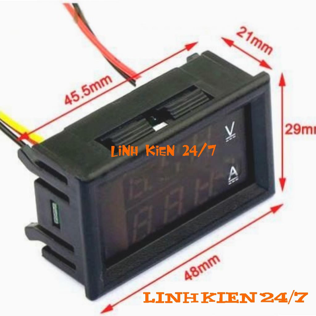 Module Đồng Hồ Đo Dòng - Đo Áp 0-100V 10A DC