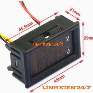 Module Đồng Hồ Đo Dòng - Đo Áp 0-100V 10A DC