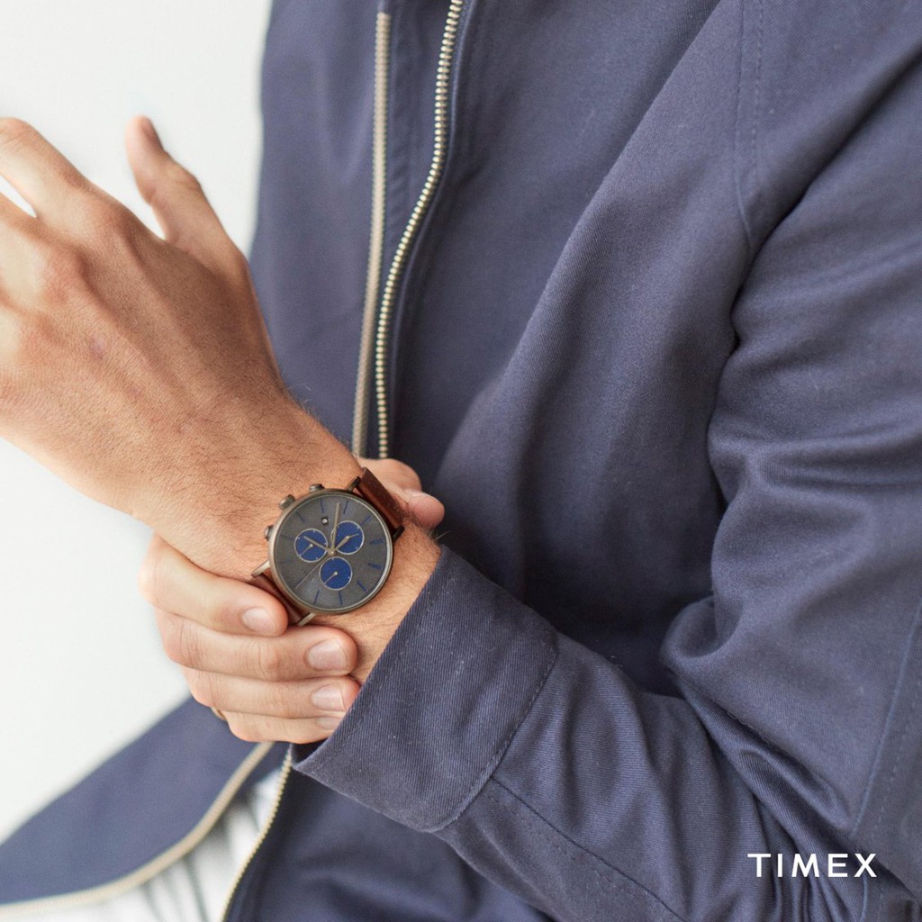 Đồng hồ Nam Timex Fairfield Chronograph Supernova™ 41mm - TW2R80000 Dây Da - Chính Hãng