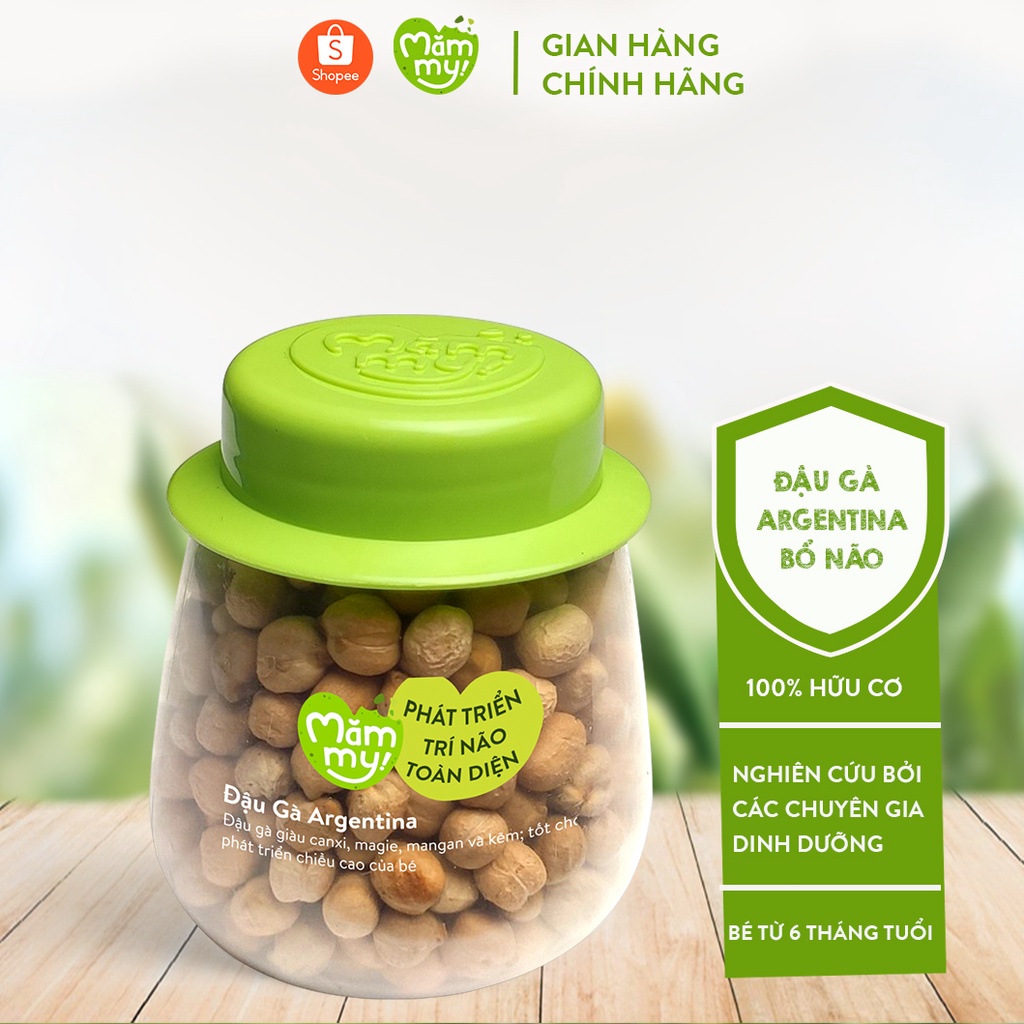 Hạt Đậu Gà Hữu Cơ Loại 1 - Dẻo Mịn Sánh Cho Bé Ăn Dặm -  Mămmy 120g