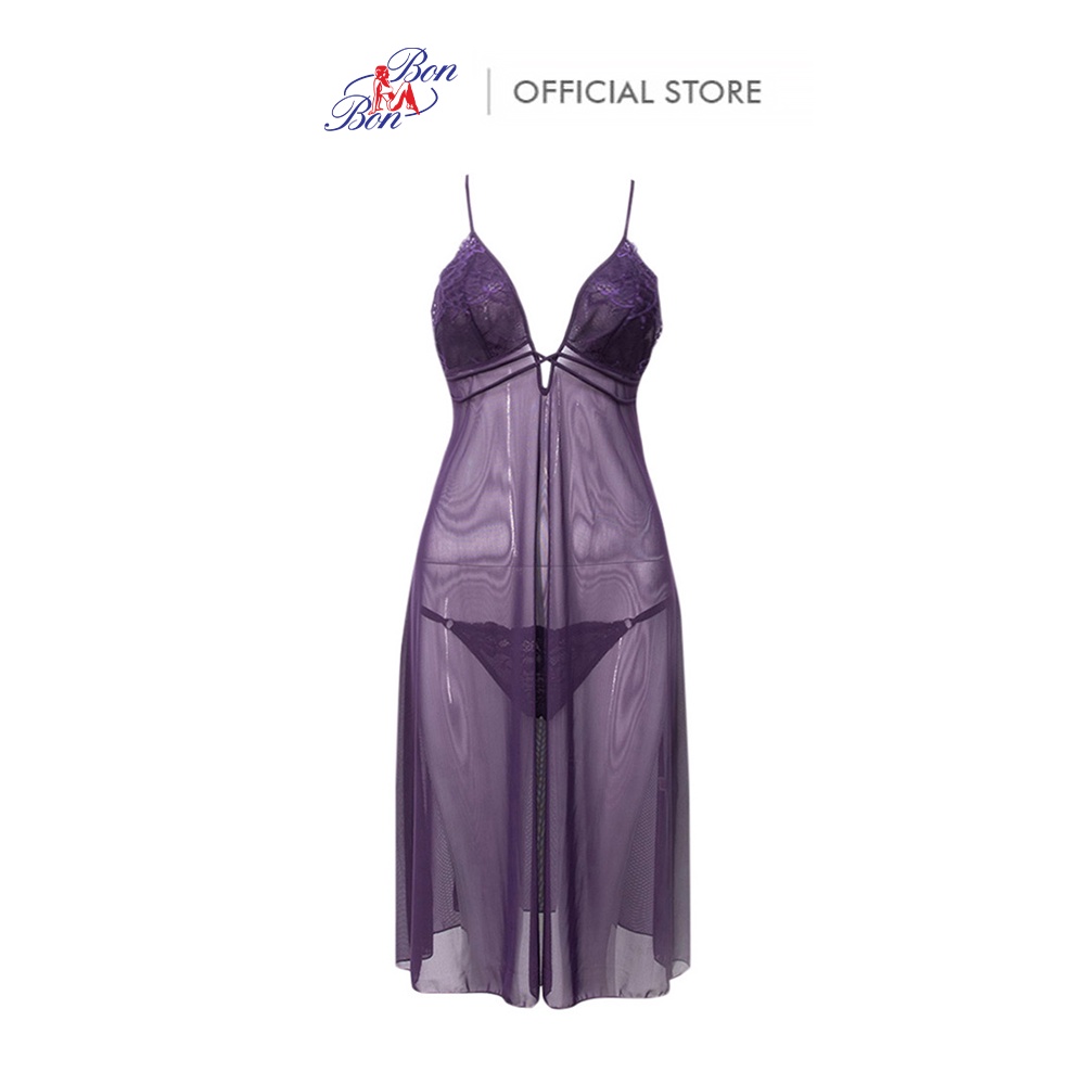 Đầm ngủ vải thun lưới xuyên thấu Bon Bon - IL9420