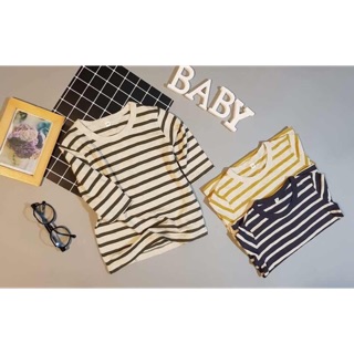 Set áo thun muji xuất nhật cho bé.