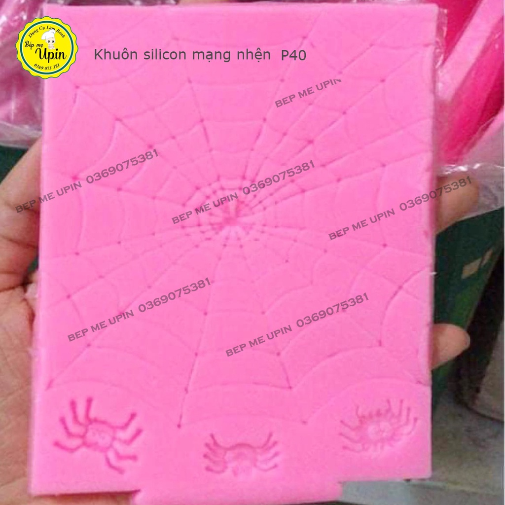 Khuôn silicone mạng nhện làm bánh sinh nhật cho bé