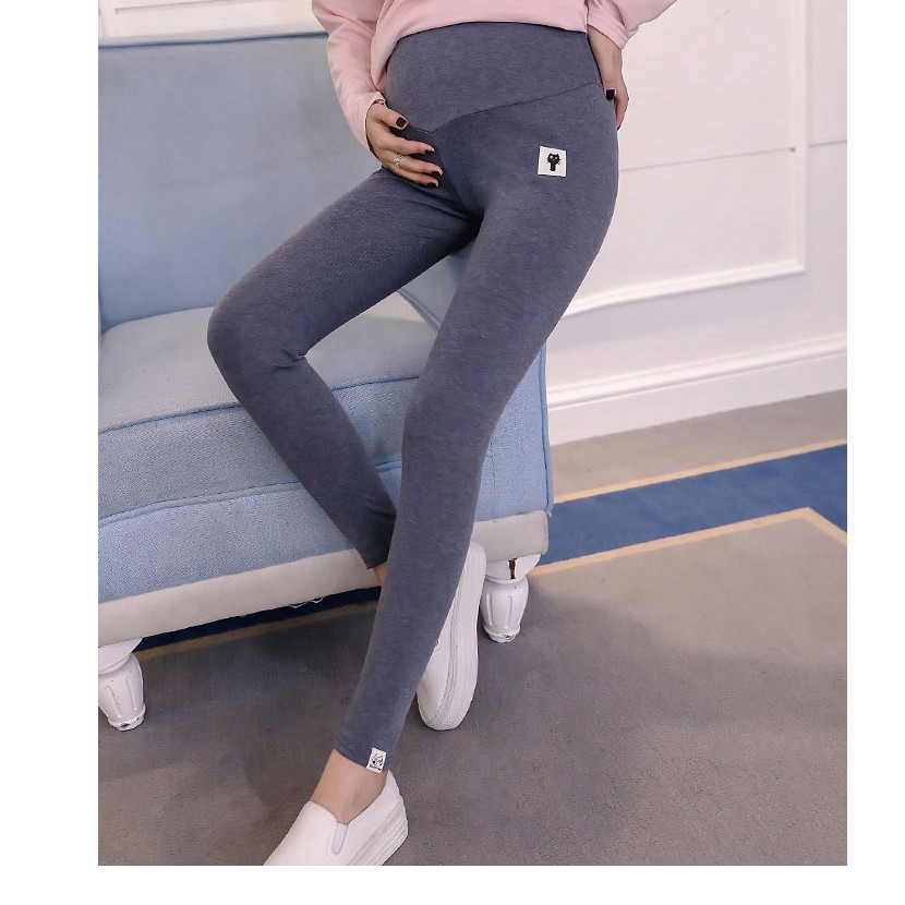 Quần Legging Co Dãn 9 Sọc Thời Trang Cho Bà Bầu