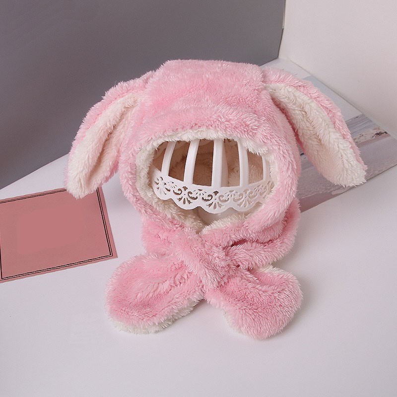 Nón len tai thỏ ấm áp dễ thương cho bé