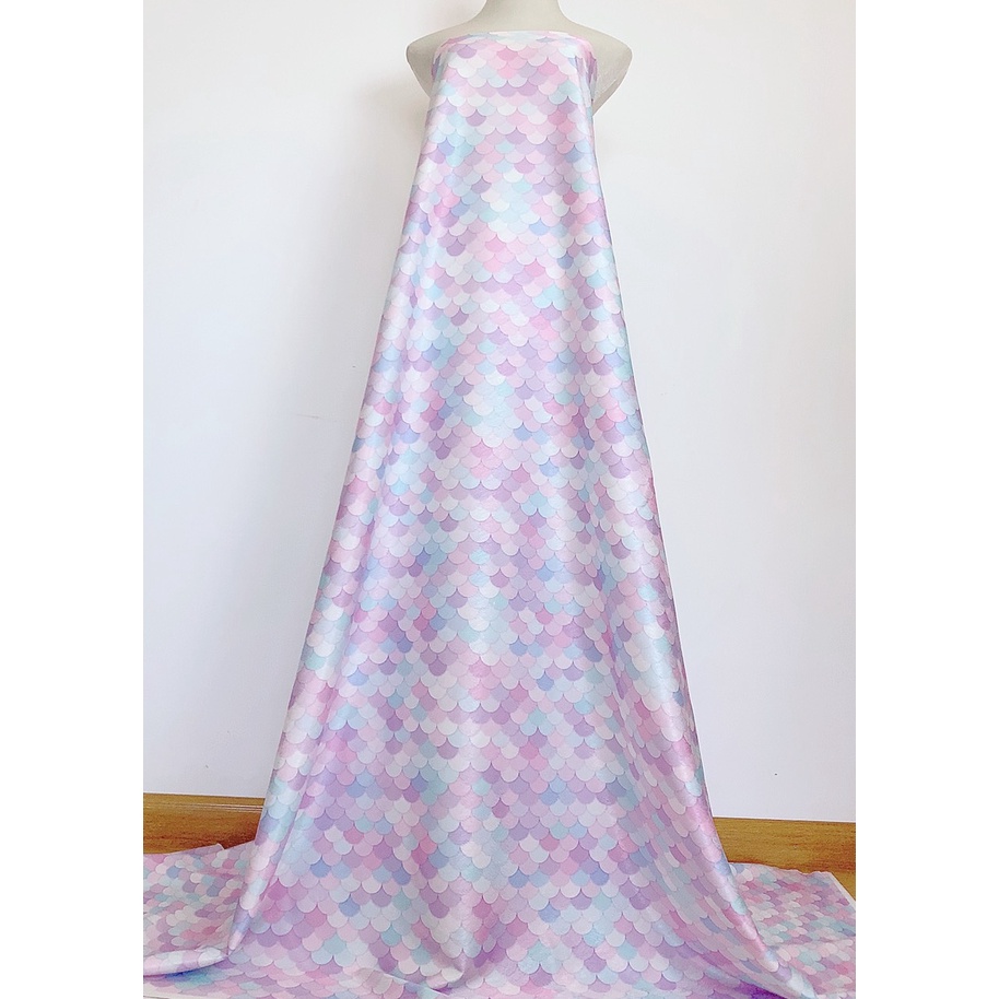 Vải lụa may áo dài, váy, sơ mi, tiệm vải của Hạp, mã 14, lụa vân xương cá chất mềm mịn